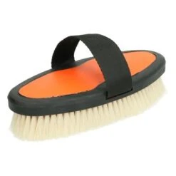 Ezi-Groom Borstel Met Geitenhaar Oranje L