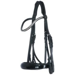 Döbert S&T Hoofdstel Caro Lak En Crystal Zwart