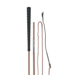 Harry's Horse Longeerzweep Deelbaar Zwart/Oranje 180cm