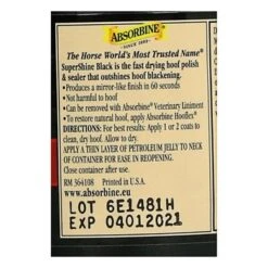 Absorbine Hoefolie Supershine Zwart 236ml -Waldhausen || Kentucky Horsewear || Norton Verkoop agradi a1207161 3.d09e7b
