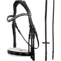 ANKY Stang En Trenshoofdstel Comfort Fit Zwart/Wit