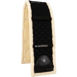 BR Longeeronderlegger Kunstbont Zwart/Naturel Full