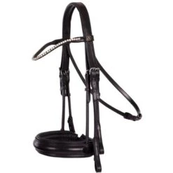 BR Stang En Trens Hoofdstel Sheffield Zwart/Zilver Full