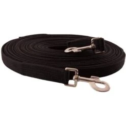 Premiere Longeerlijn Katband 25mm Zwart 16m