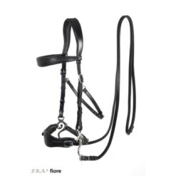 F.R.A. Bitloos Hoofdstel Fiore Met Scharen Zwart