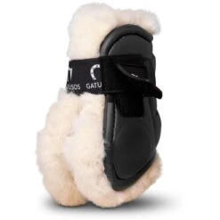 Gatusos Kogelbeschermers Deluxe Bont Zwart Cob/Full -Waldhausen || Kentucky Horsewear || Norton Verkoop gatusos menudillodeluxeborreguillonegropromax.f1b01f