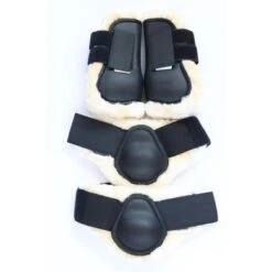 HB Beenbeschermerset Teddy Zwart Shetland
