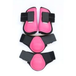 HB Beenbeschermerset Roze Shetland