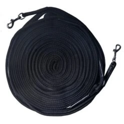 Horka Dubbele Longeerlijn Soft Zwart