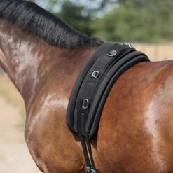 Kavalkade Longeeronderlegger Zwart 120 X 20cm