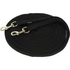 Kerbl Dubbele Longeerlijn Soft Zwart 17m
