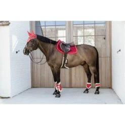 Kentucky Horsewear Kentucky Kogelbeschermer Young Horse Velvet Vegan Bont Rood -Waldhausen || Kentucky Horsewear || Norton Verkoop kentucky 179a3244.36ef20