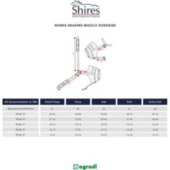 Shires Graasmasker Comfort Black -Waldhausen || Kentucky Horsewear || Norton Verkoop shires maattabel graasmaskers shires.659f8c