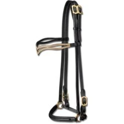 Waldhausen Ijslanderhoofdstel Strokkur Zwart/Messing