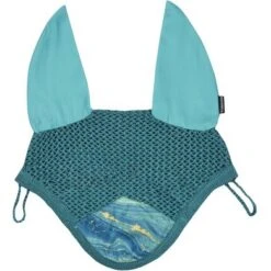 Weatherbeeta Oornetje Prime Swirl Marble Blauw/Oranje Pony